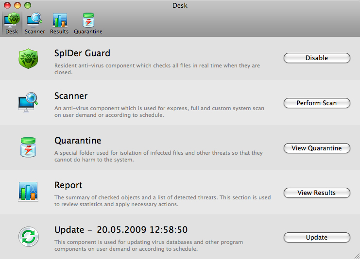 Dr.Web anti-virus for Mac OS X